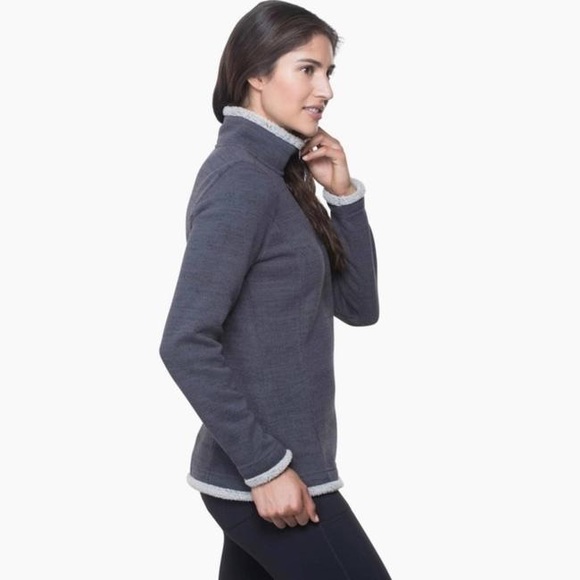 KUHL Alska Purple Quarter-Zip Fleece Pullover Sweater - Picture 2 of 16